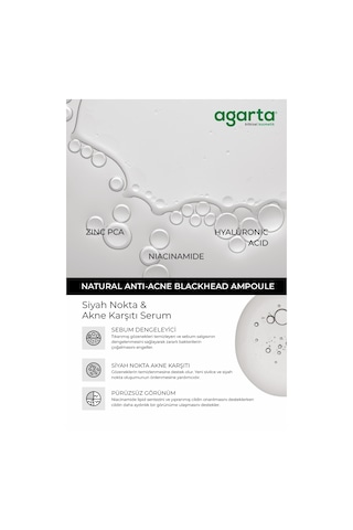 Agarta Siyah Nokta ve Akne Karşıtı Serum 50 ML