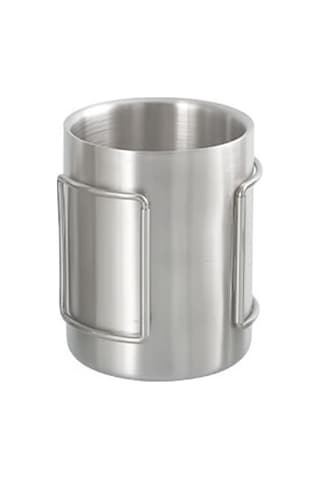 Kamp Kupası 200ml/300ml/400ml Paslanmaz Çelik Su Kupası Çay Kupası Kahve Fincanı Katlanabilir Kulplu Açık Hava Kampı Yürüyüşü Sırt Çantası İçin Diğer Çok Renkli