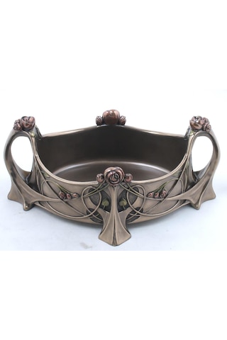 Dekoratif Çiçekli Bowl Wise Veronese Mitolojik Tasarım Poliresin Vazo & Kase 31,5 Cm .