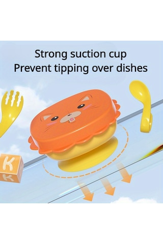 Küçük Aslan Seti, Öğütme Kabı, Ek Gıda Kabı, Çizgi Film Deseni