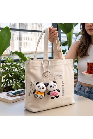Bakgelal Sevimli Panda Squishy Anahtarlık Sıkılabilir Yumuşak Stres Oyuncağı Çanta Süsü - 9066816809122