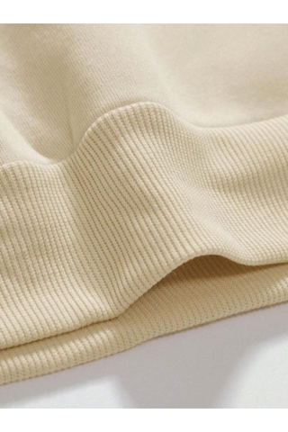 Erkek Siyah Dikey Baskılı Oversize Bisiklet Yaka Eşofman Takımı 001