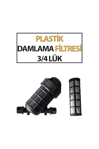 3/4 İnç Plastik Damlama Filtresi Dayanıklı Tıkanma Önleyici Sulama Parçası
