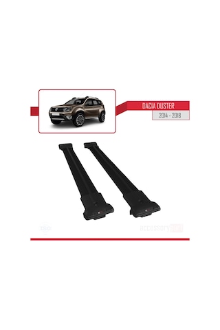 Dacia Duster 2014-2018 Arası Fly Model Ara Atkı Tavan Barı Siyah (527660431)