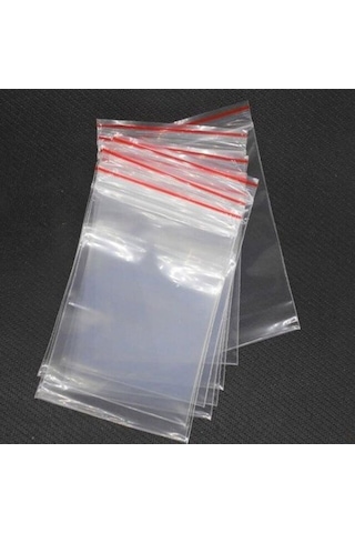 Kilitli Torba 7x9 Cm 100'lü Kilitli Buzdolabı Poşeti Şeffaf Naylon Torba Kilitli Saklama Poşeti