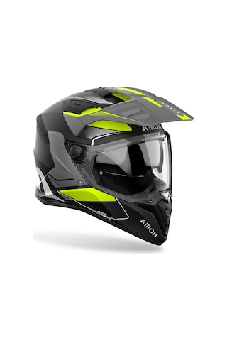 Airoh Bandit Tune Yellow Matt Kask Gri - Sarı