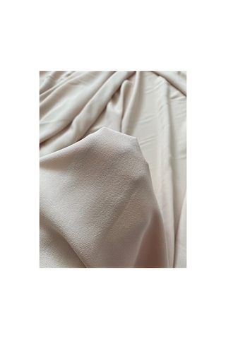 En150 X100 Bej Krep Kumaş Elbise, Etek, Ferace, Tunik, Pardösü, Pantolon, Yelek, Takım, Ceket
