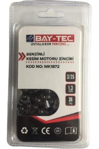 Bay-Tec Mk1872 Benzinli Kesim Motoru Zinciri 3/25 1.3Mm 38 Diş