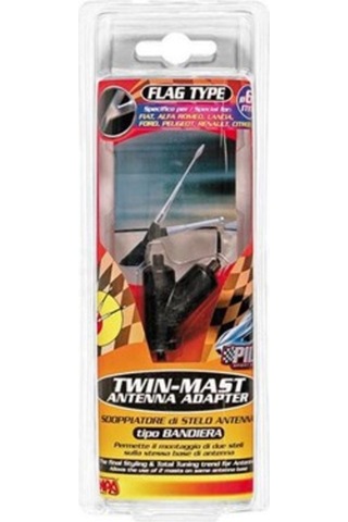 Dreamcar&Dreambike Pilot Twin-Mast 6Mm Çift Anten Çubuğu Adaptörü 40172