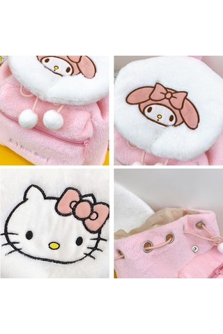 Aurora Peluşsırtçantası Karikatür Sırtçantası Pembe