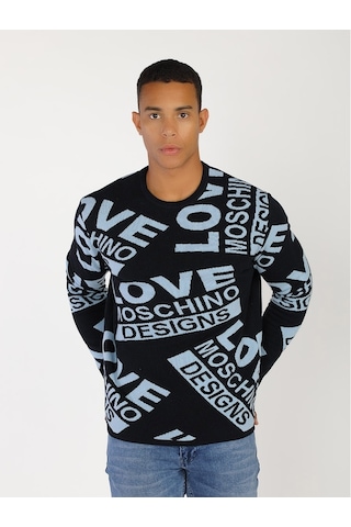 Moschino Yeni Moschıno Erkek Kazak Lacivert