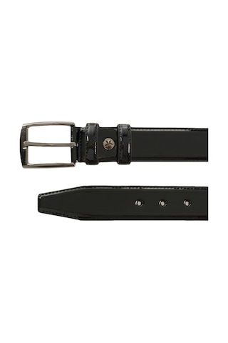 AC&Co / Altınyıldız Classics Erkek Siyah Desensiz Rugan Kemer Siyah