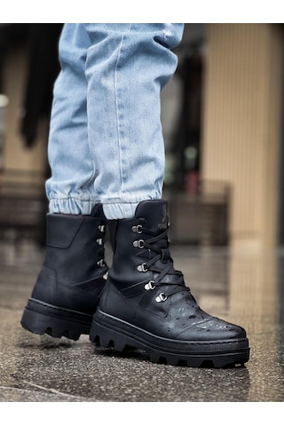 Knack Erkek Spor Bot B14 Siyah Siyah Taban Siyah Siyah Taban