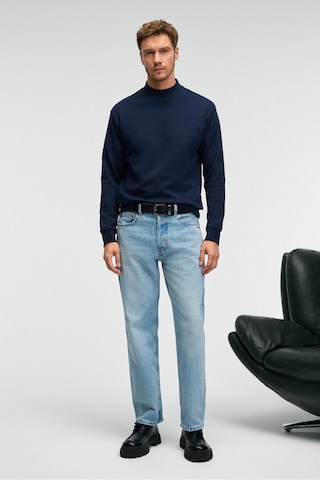 Grımelange QUILLA Erkek Yarım Balıkçı Basic Lacivert Sweatshirt
