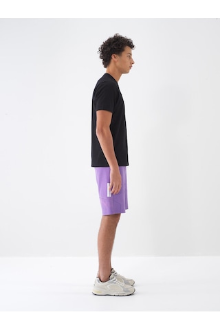 Xint Siyah Pamuk Dokulu Regular Fit Tişört 502118
