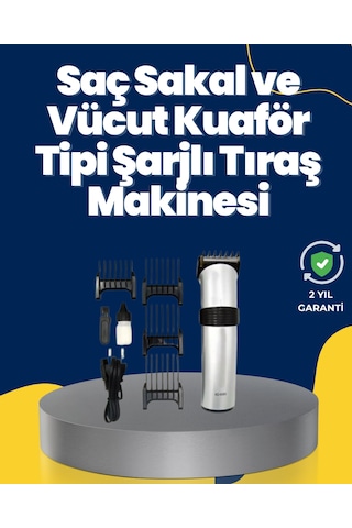 5 Farklı Kesim Tarağıyla Gelen Çok Amaçlı Tıraş Cihazı - Lisinya Diğer