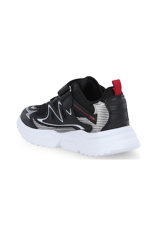 Slazenger Kyrıe New P Unisex Çocuk Cırt Cırtlı Siyah / Kırmızı Günlük Spor Ayakkabısı Kırmızı - Siyah