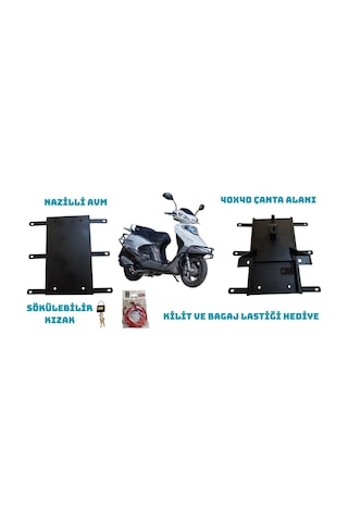 Kuba Xf 110 Kızaklı Kurye Paket Çanta Demiri