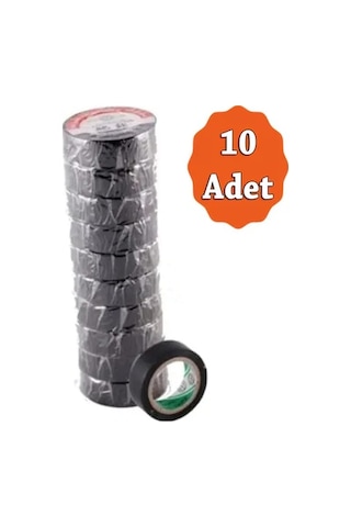 Elektrik Bandı İzola Bant 10 Adet Bant Elektrikçi Bantı İzole