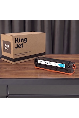 Kingjet Canon Uyumlu Crg-067 Mavi Standart Kapasiteli Tekli Çipli Uyumlu Toner Mf657cdw