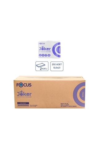 Focus 50005080 Extra Joker V Katlı Kağıt Peçete 30 x 250'li 10.5 x 21 CM