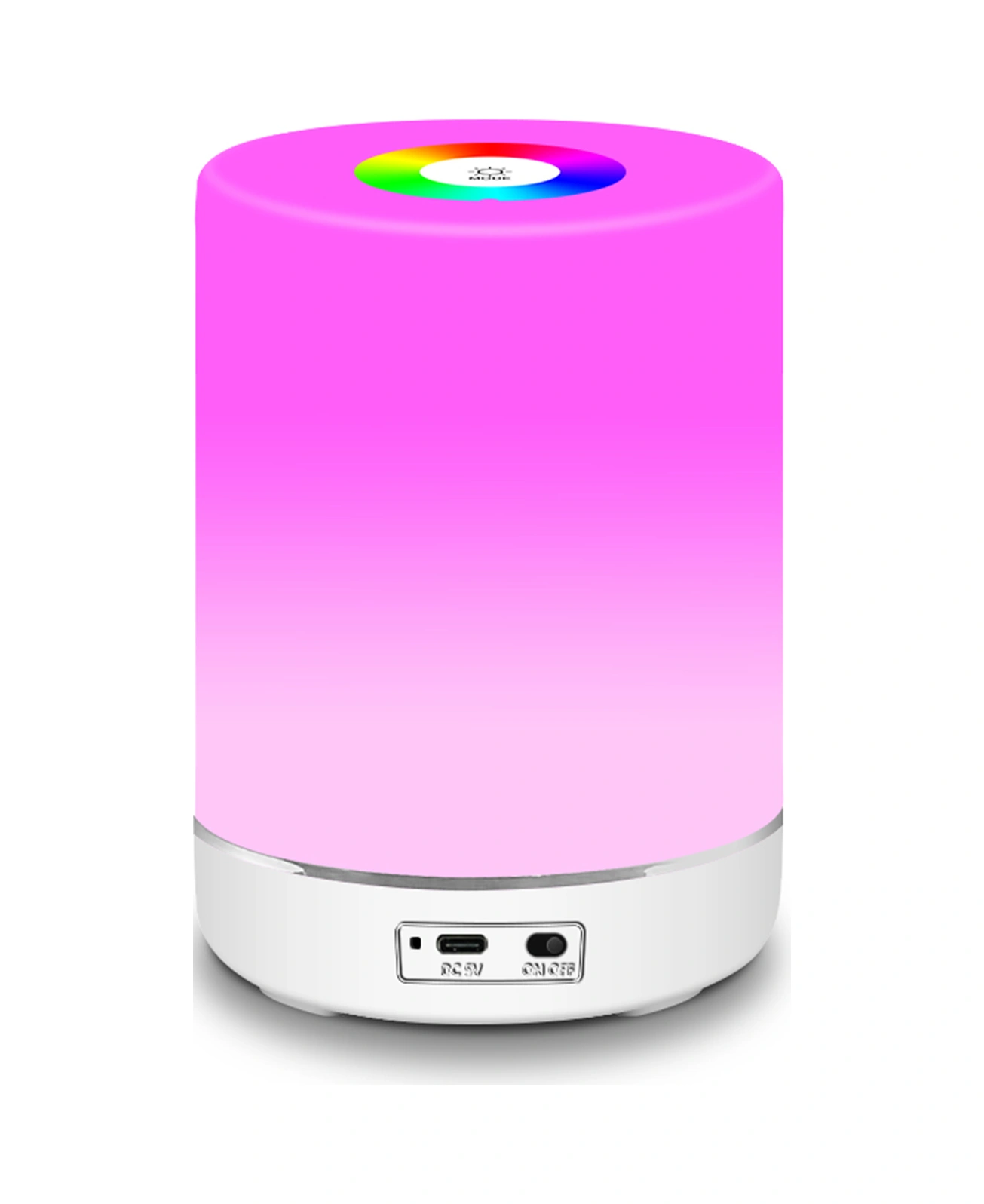 Geeroyoo Dokunmatik Kontrol 3 Parlaklık Ayarı Renkli Ambiyans Lamba, Yumuşak Işık Göz Koruyucu Led Gece Lambası Beyaz