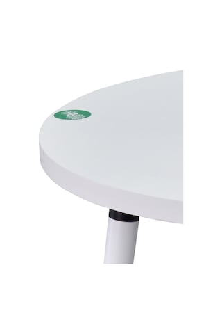Vilinze Argos Yuvarlak Mdf Beyaz Sabit Mutfak Masası - Q90 Cm