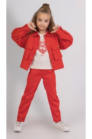 Dmb Kids Dmb Kız Ceket 25ydmb0564 Kırmızı