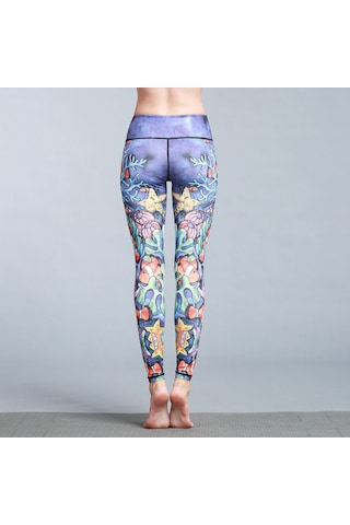 Paıyıge Kadın Baskılı Deniz Altı Hk53 Yoga Pantolonu