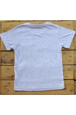 Tanem Kids Kısa Kollu Erkek Çocuk T-Shirt 5-7 Yaş Gri