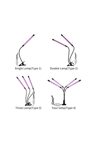Moly Usb Tutucu Led Bitki Işığı: Kırmızı-mavi, 5 Parlaklık, 4/8/12h Zamanlayıcı, Bitki Geliştirme Lambası Diğer
