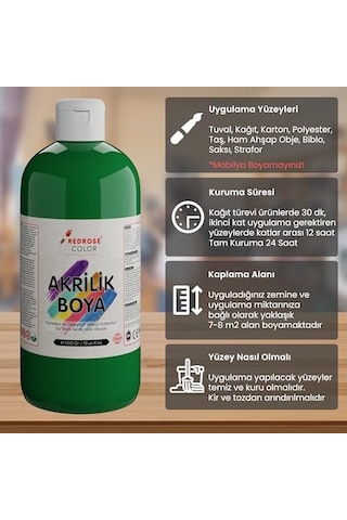 Yeşil Akrilik Boya 500gr