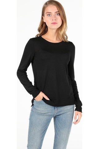 Colin's Regular Fit Bisiklet Yaka Kadın Siyah Kazak CL1046444_Q1.V1_BLK
