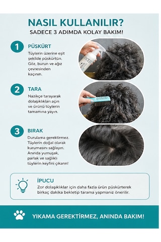 Showtech Quick Fix Köpek Kıtık Açıcı Kolay Tarama Spreyi 500 Ml - Kuru Ve Islak Kullanım