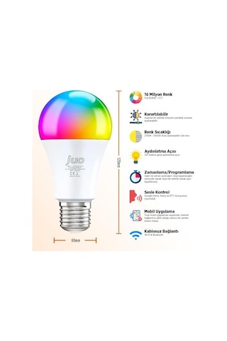 Lumex Akıllı Ampul 11w Led Rgb Wifi & Bluetooth Diğer