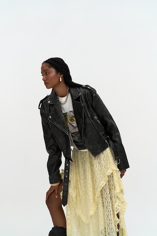 Mireya Asimetrik Sarı Dantel Etek sarı