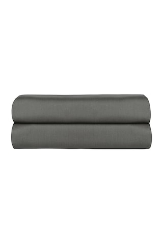 Linestyle Tek Kişilik %100 Pamuk Saten Lastikli Çarşaf 100x200+35 Cm Antrasit