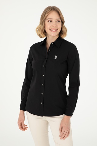 U.s. Polo Assn. Kadın Siyah Gömlek Basic 50293919-vr046 Siyah