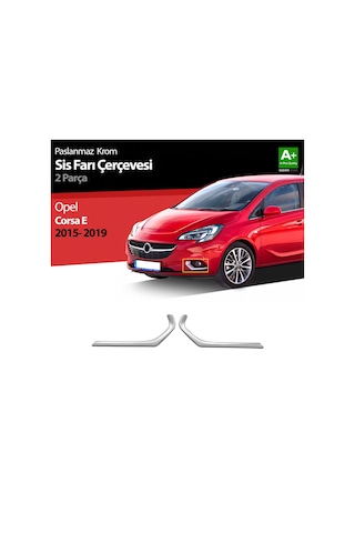S-Dizayn  Opel Corsa E Krom Sis Farı Çerçevesi 2 Prç 2015-2019