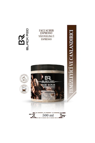 Espresso Ve Kafeinli Yüz Peelingi - Etkili Canlandırıcı Ve Yüz Peelingi - 500 Ml Yüztemiz