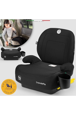 Elele Grandefix I-size Yükseltici Oto Koltuğu İsofix 125-150 Cm 15-36 Kg Siyah