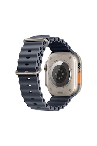 Apple Uyumlu Watch 49 MM Ultra Seri Seaflex Ocean Silikon Kordon