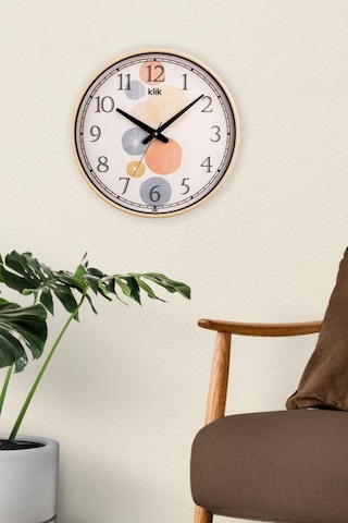 Digithome Simplex Yaz Dört Mevsim Dekoratif Duvar Saati 37.5cm Renkli K-sımplex-yaz C320.230 Beyaz