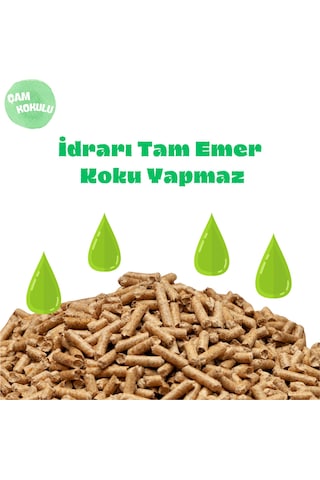 Kedi Kumu Organik %100 Çam Peleti Kokulu 10 Kg 20lt