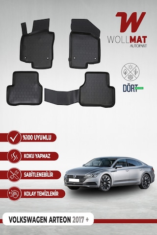 Volkswagen Arteon Paspas 2017 Sonrası 3d Havuzlu Paspas Seti