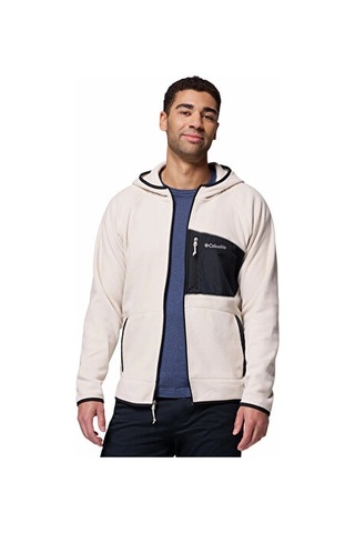 Columbia Fast Trek Overlay Hooded Full Zip Erkek Outdoor Polar Ceket 2135701278 Bej Bej