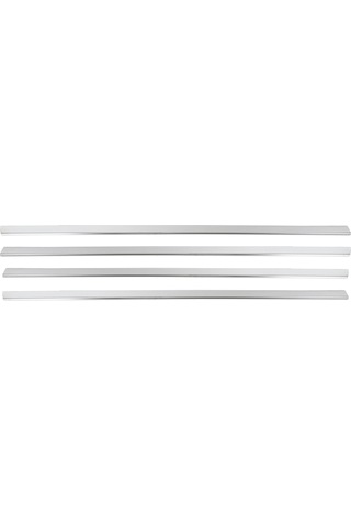 Renault Megane 2 HB Uyumlu 2004-2010 Krom Cam Çıtası 4 Parça Paslanmaz Çelik