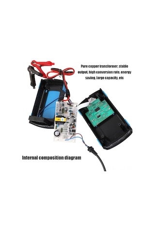 Geeksen 12v 6a Akıllı Akü Şarj Cihazı - Moto Ve Araçlar İçin Tam Otomatik Tamirli Kurşun Asit Şarj Aleti Mavi Abd Standartı