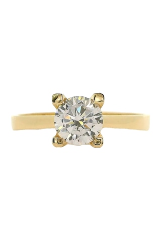 Cigold Tektaş Yüzük 14 Ayar Altın 1.75 Gr Oa-c12101029207 Renkli