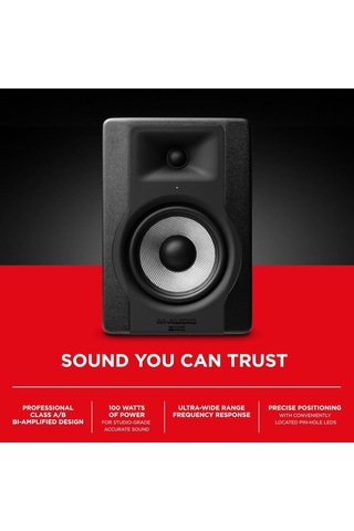 M-audıo Bx5-5" Stüdyo Monitör Hoparlörü, Akustik Alan Kontrolü İle Müzik Prodüksiyonu Ve Karışımı İçin, 100w